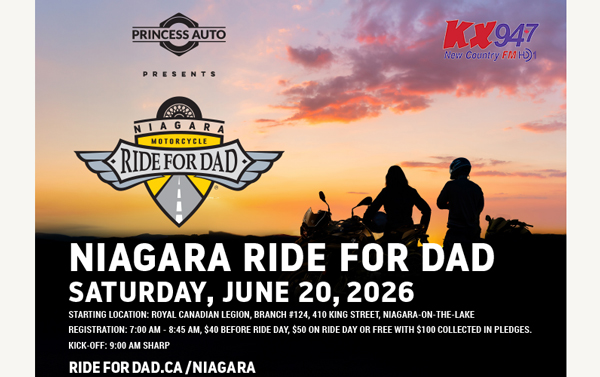 The Princess Auto Ride for Dad in Niagara!